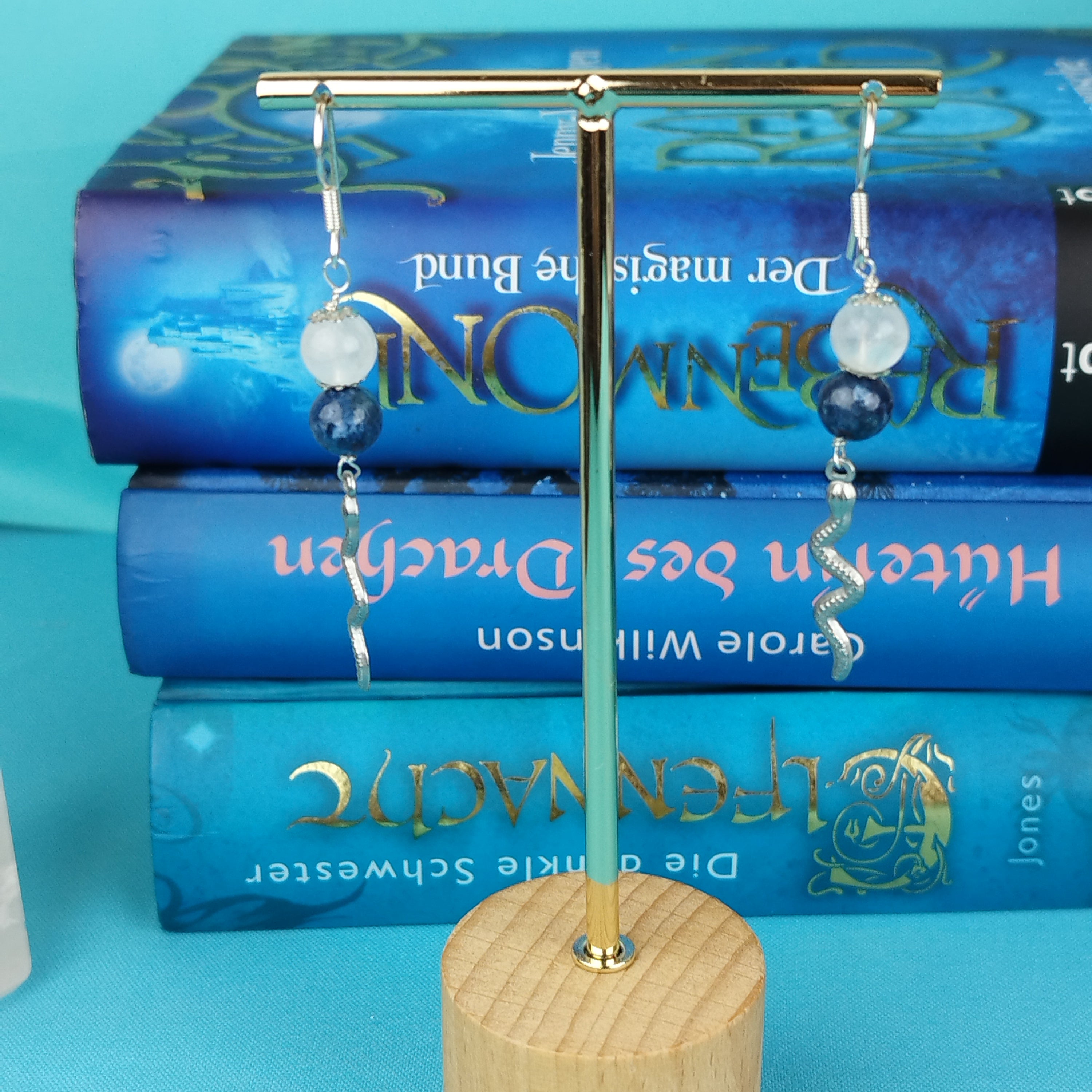 Schmuckset Himmelsschlange: Kette und Ohrringe