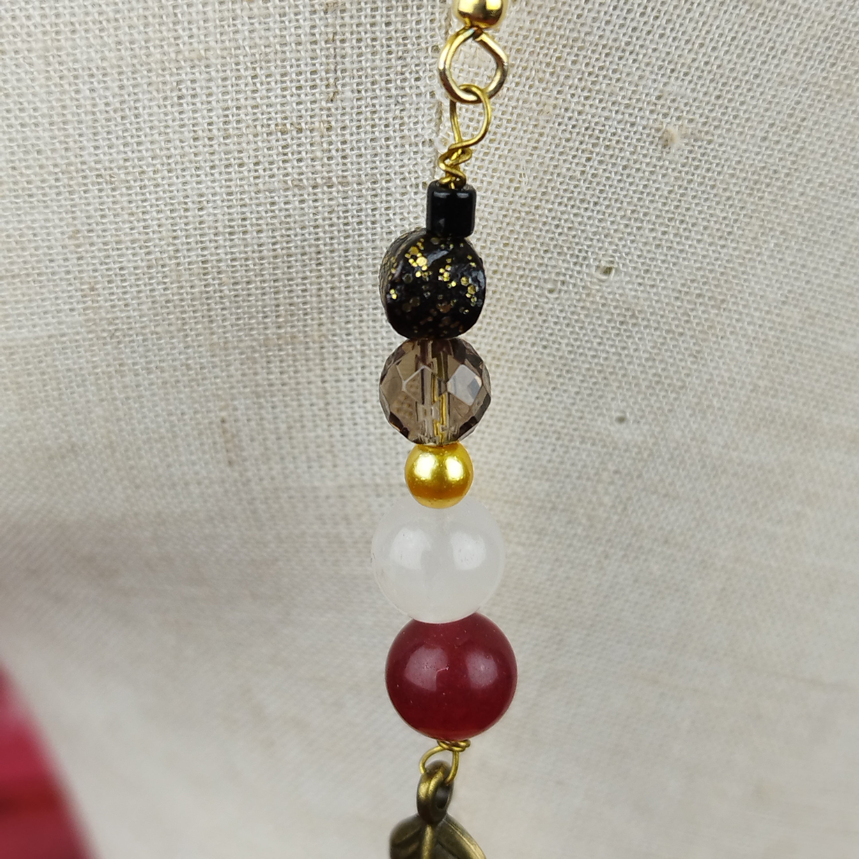 Schmuckset Phönix: Ritualkopfschmuck und Ohrringe