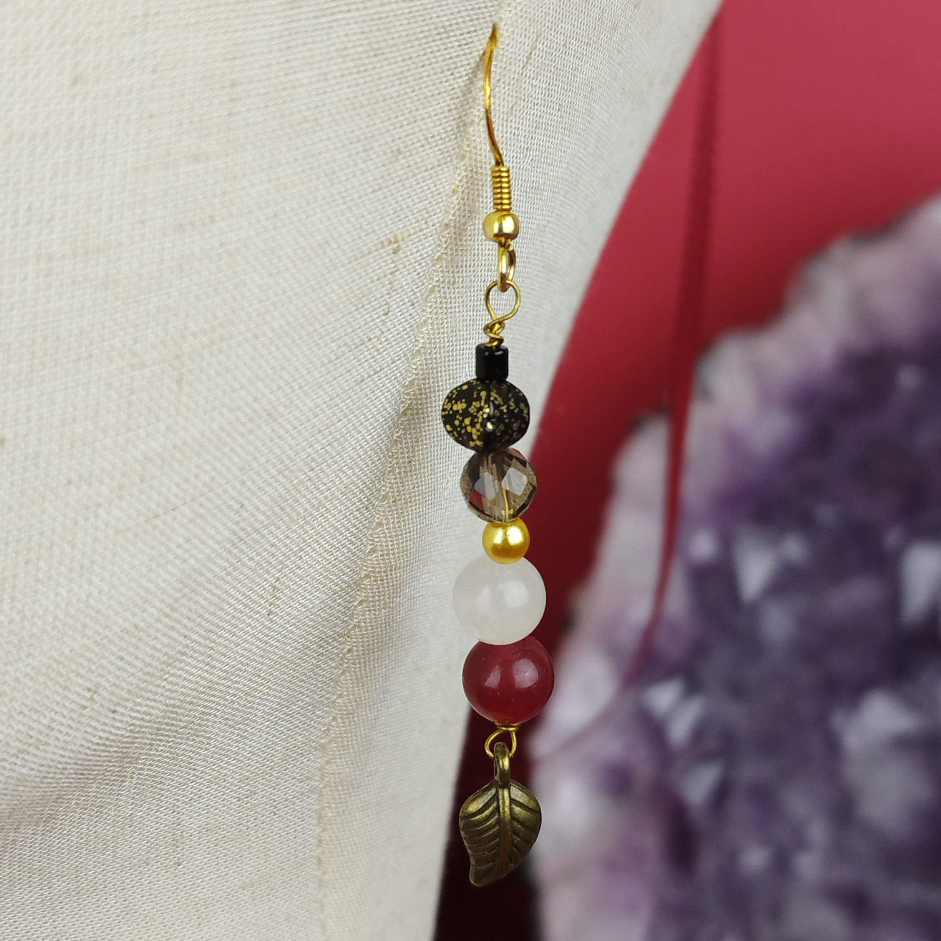 Schmuckset Phönix: Ritualkopfschmuck und Ohrringe