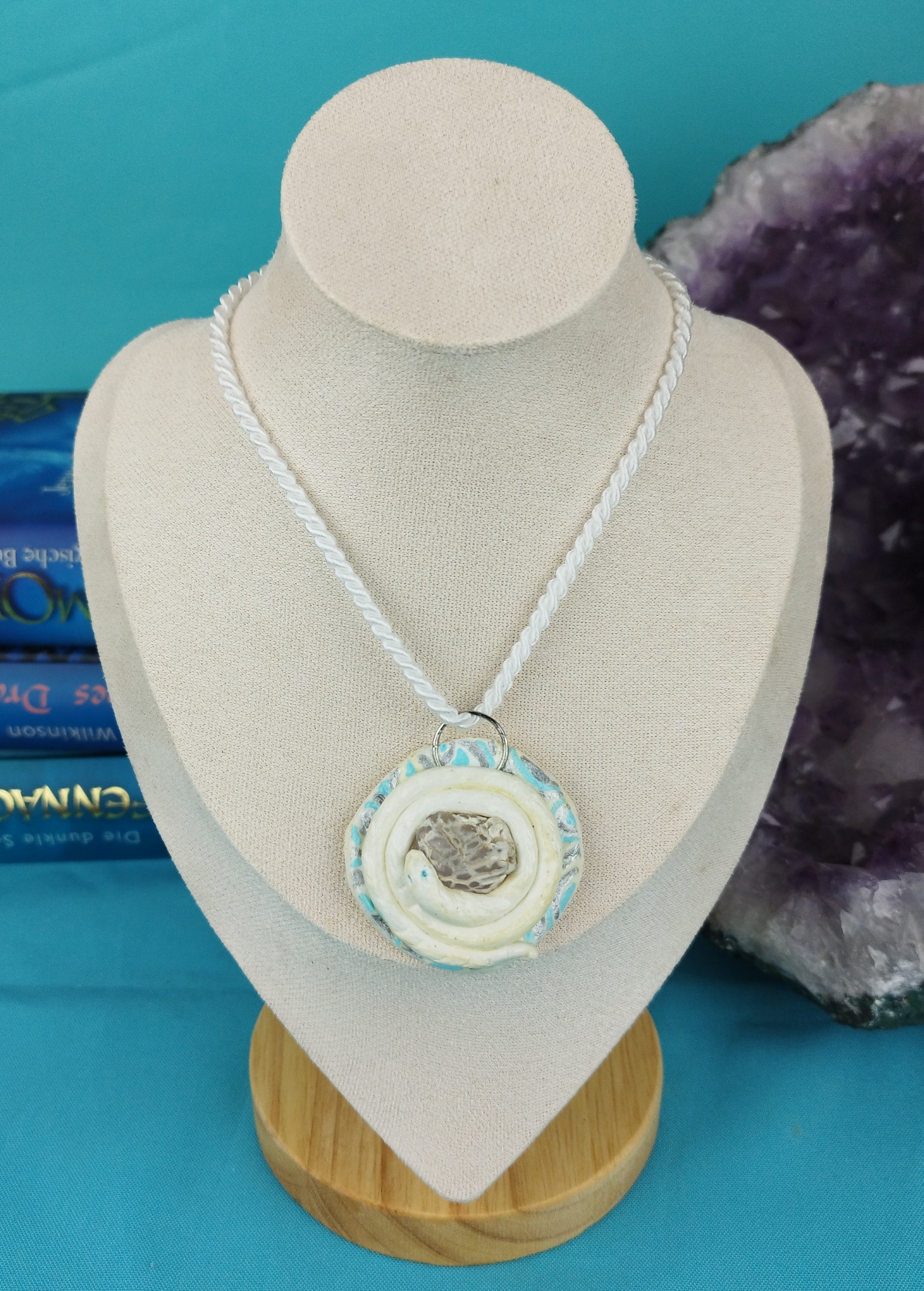 Schmuckset Himmelsschlange: Kette und Ohrringe