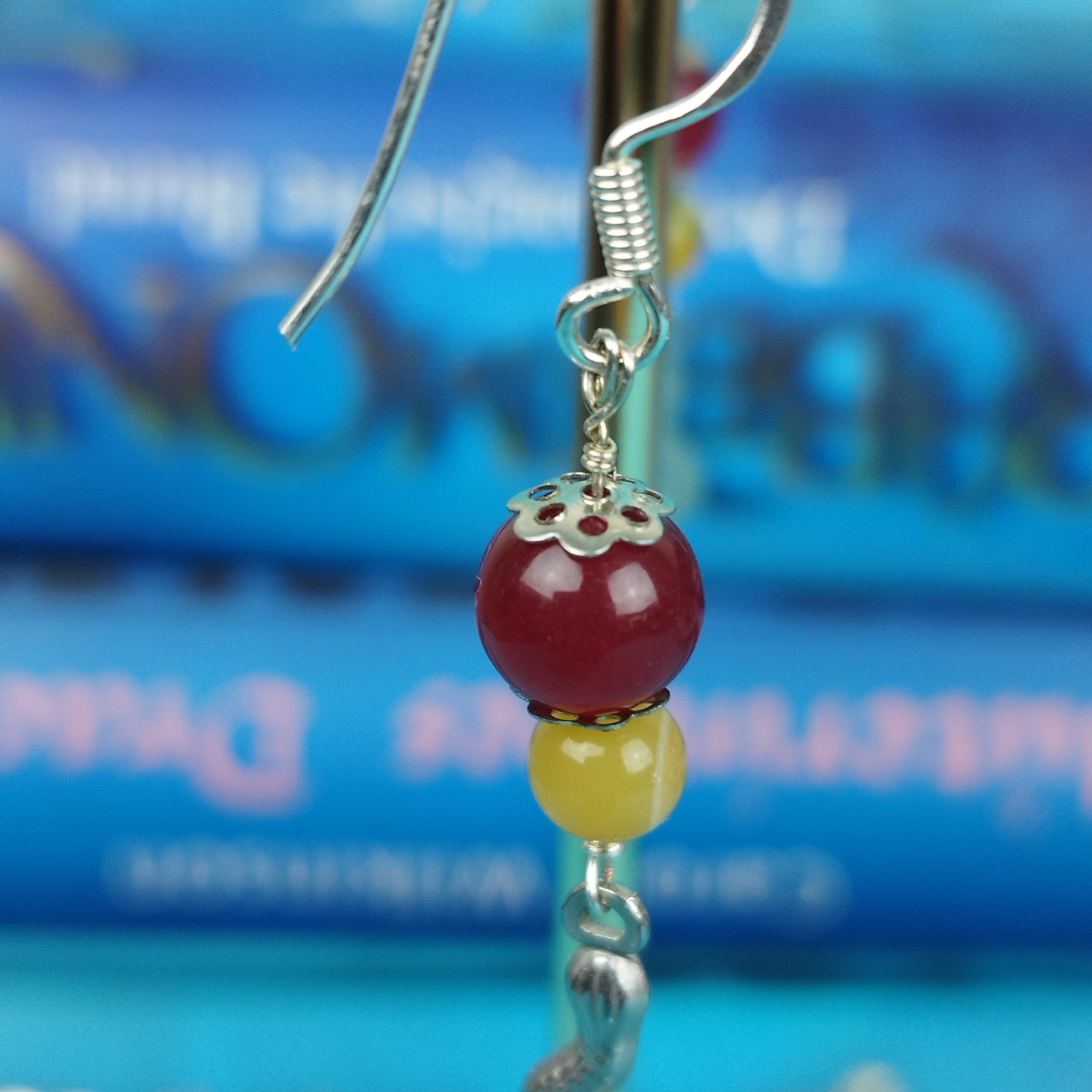 Schmuckset Regenbogenschlange: Kette und Ohrringe