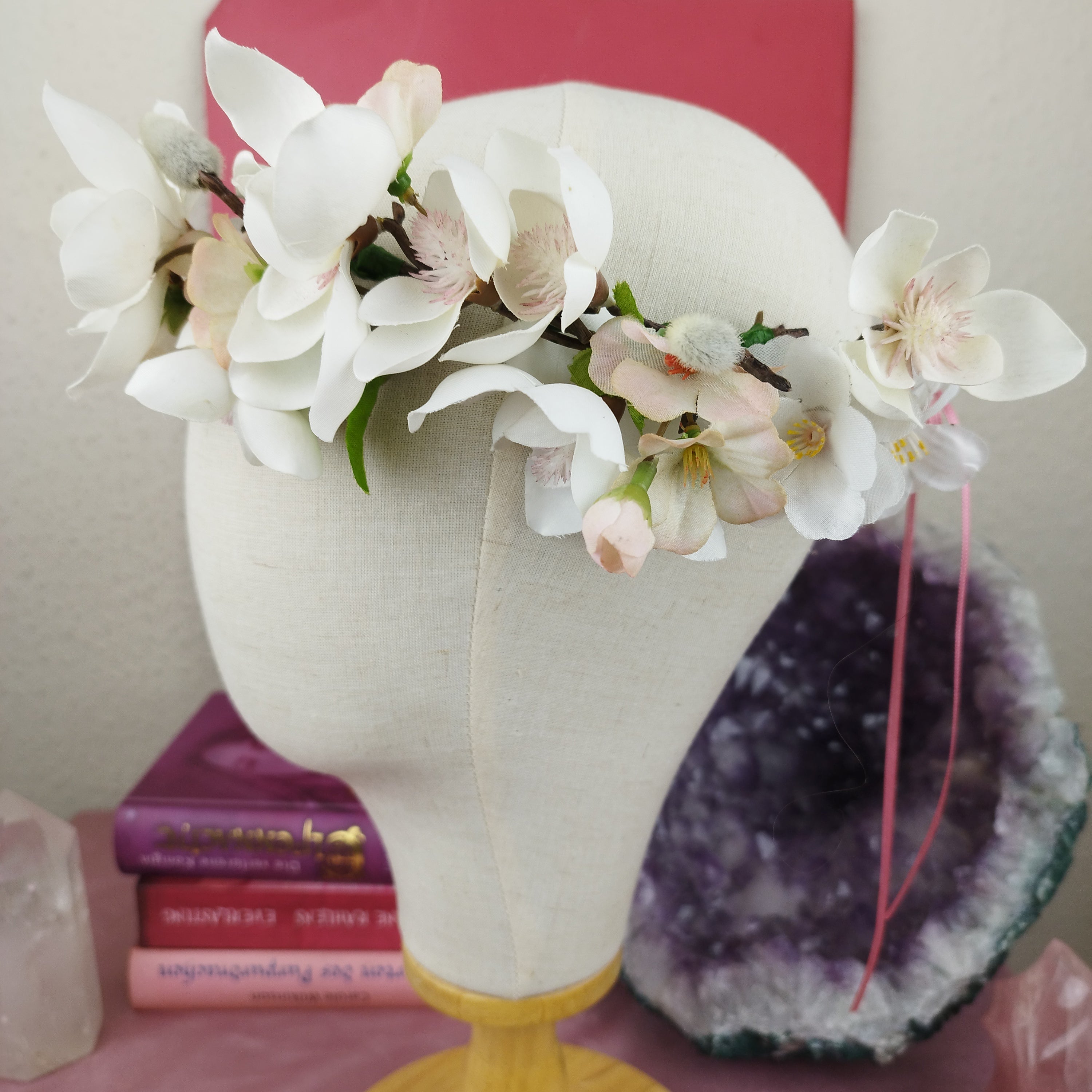 Schmuckset Priesterin: Ritualkopfschmuck und Ohrringe