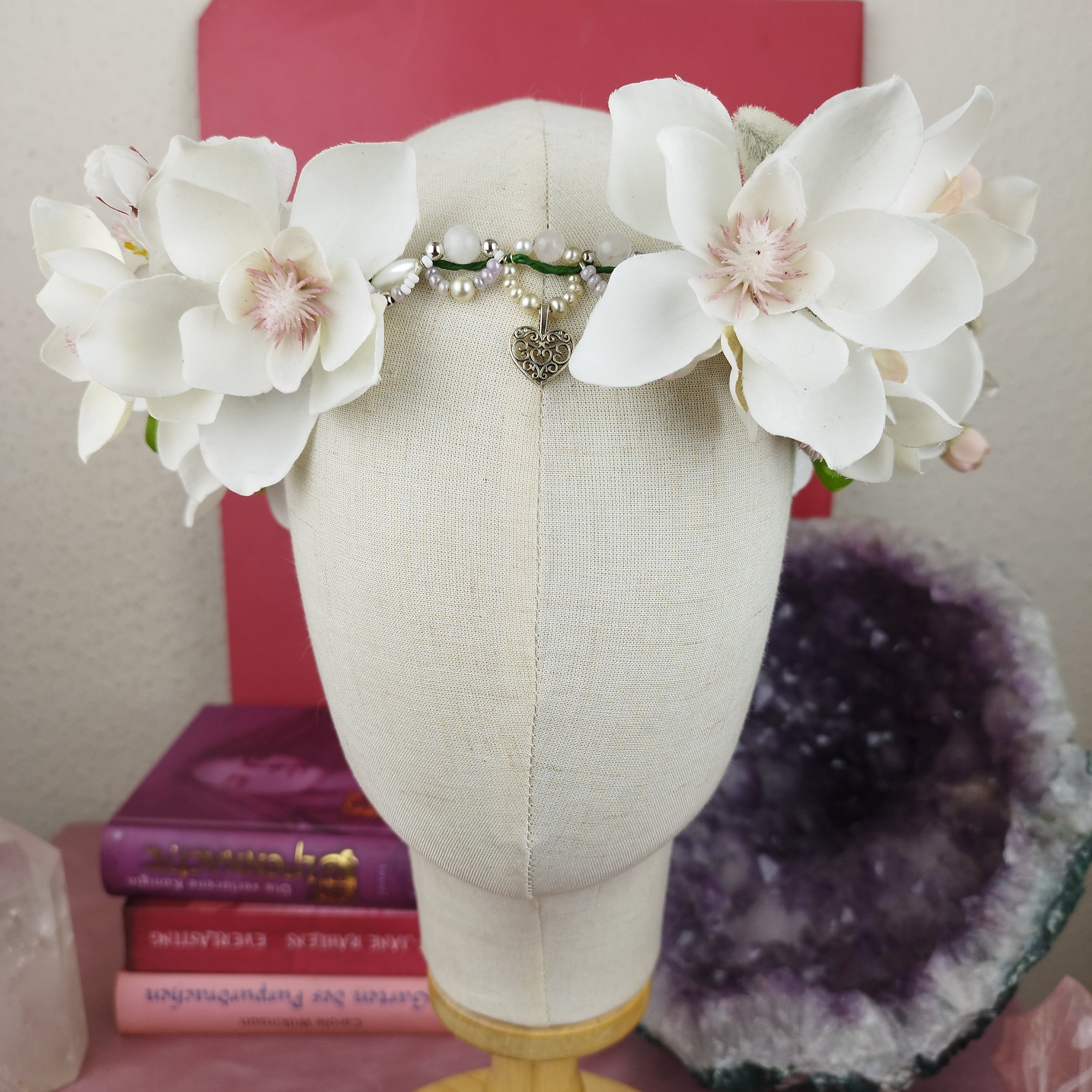 Schmuckset Priesterin: Ritualkopfschmuck und Ohrringe