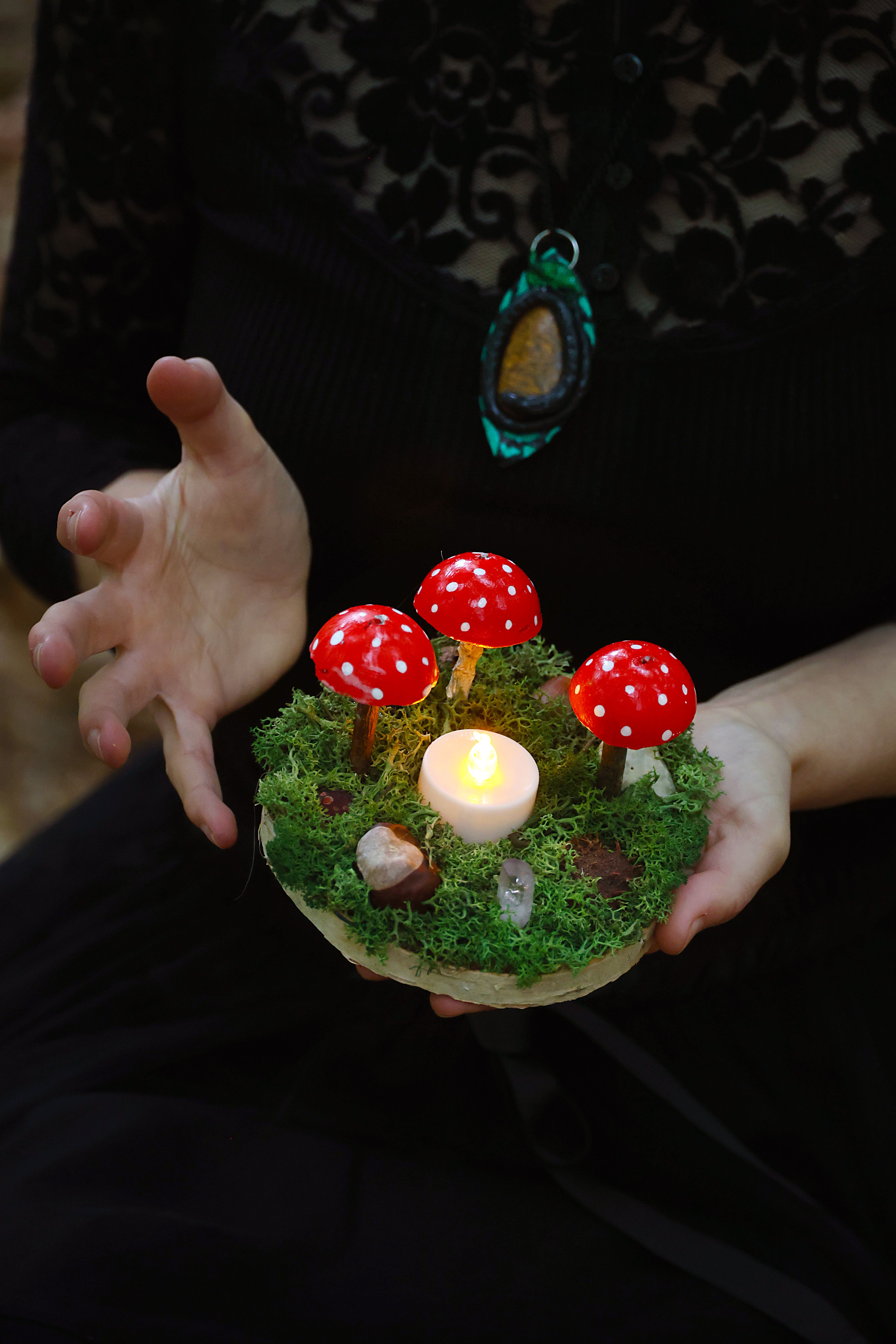 Altar Fliegenpilz in fünf Varianten