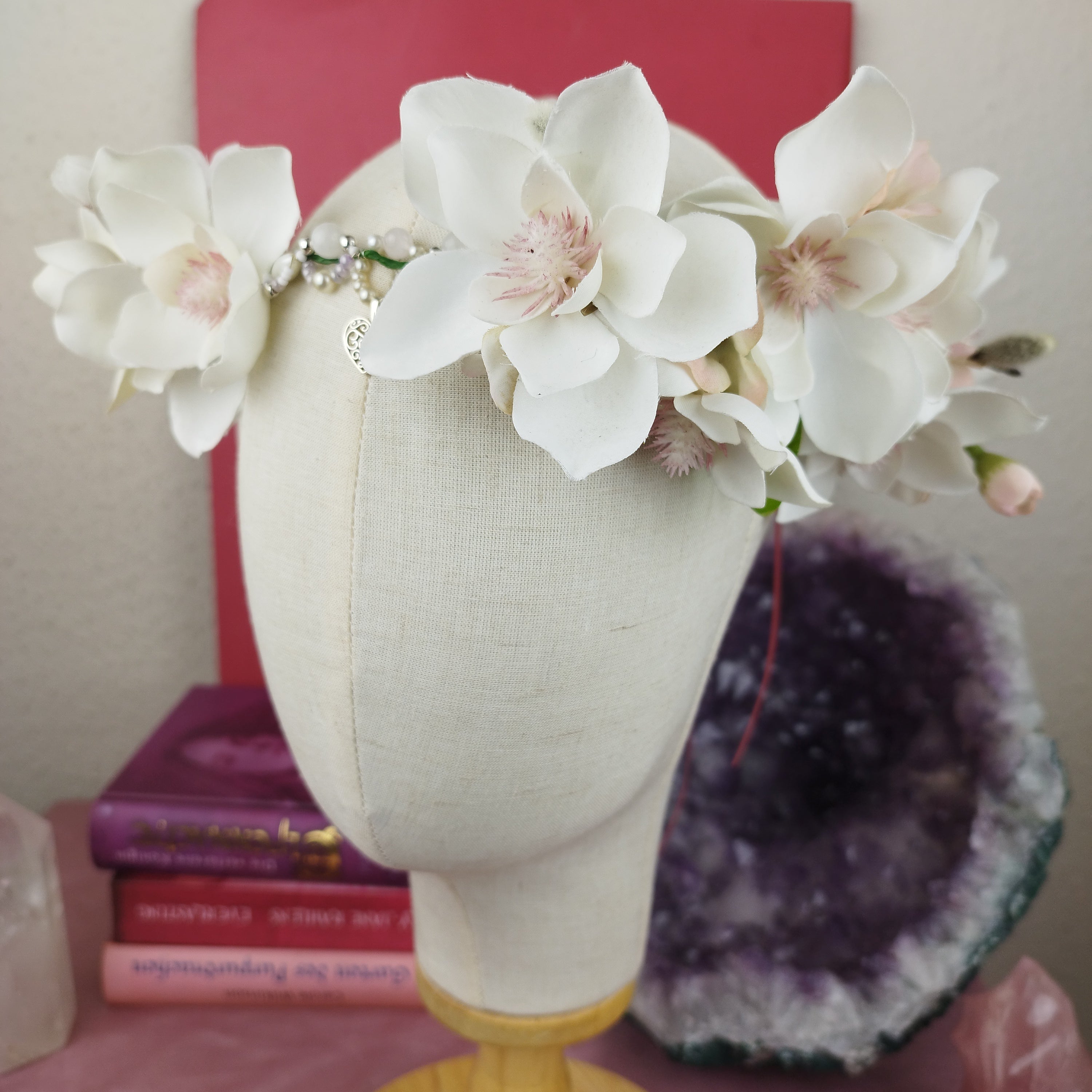 Schmuckset Priesterin: Ritualkopfschmuck und Ohrringe