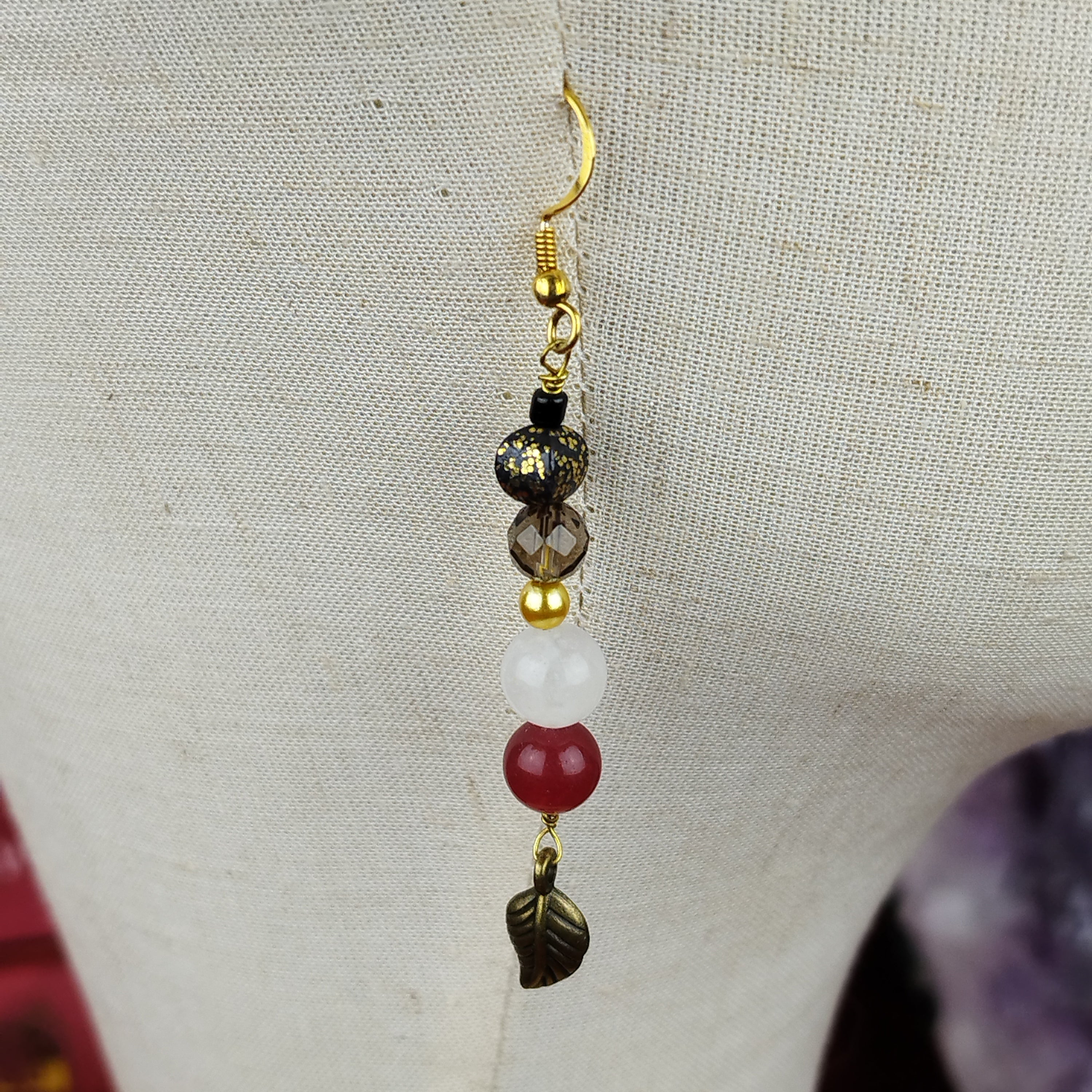 Schmuckset Phönix: Ritualkopfschmuck und Ohrringe