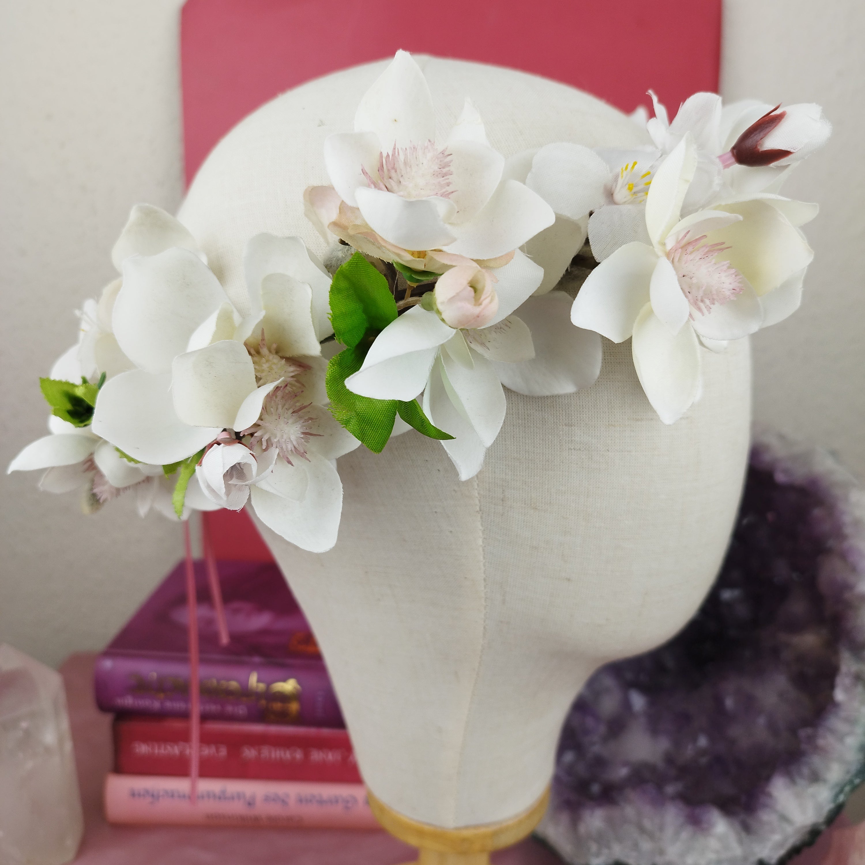 Schmuckset Priesterin: Ritualkopfschmuck und Ohrringe