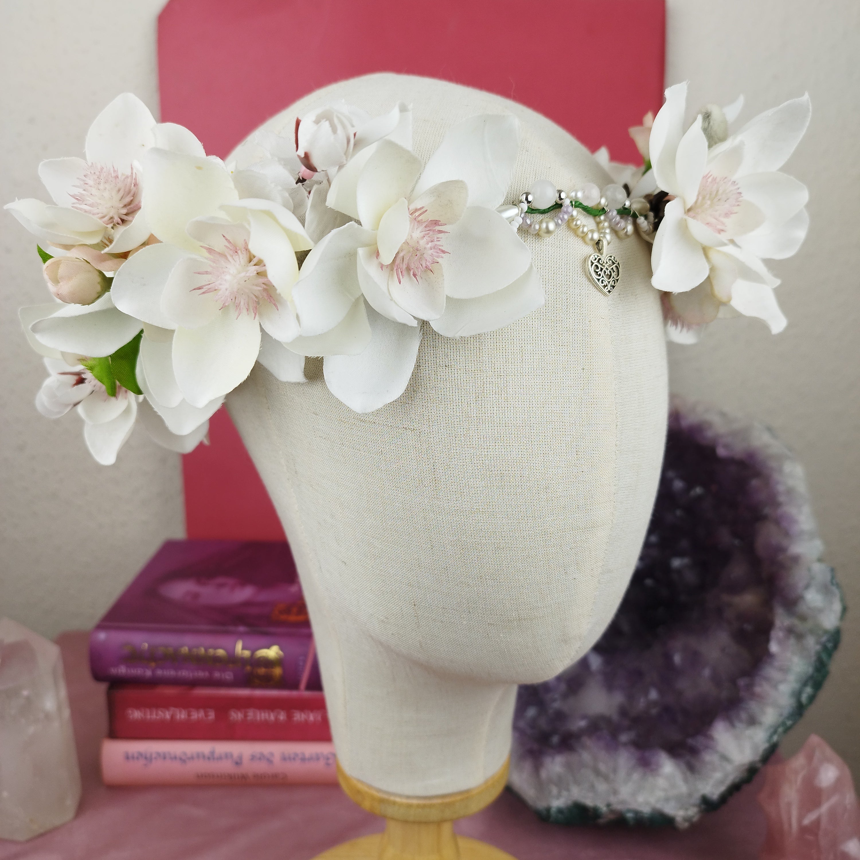 Schmuckset Priesterin: Ritualkopfschmuck und Ohrringe